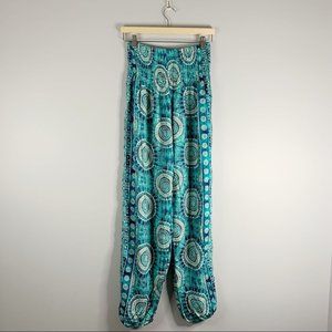 Lotus and Luna Saint Martin Harem Pants High Rise Flowy Boho Bohemian Hippie 0/S